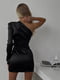Сукня-футляр чорна з відкритим плечем | 6628174 | фото 2