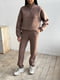 Спортивний бежевий костюм на флісі: джемпер та штани | 6627917 | фото 6