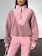 Теплий спортивний рожевий костюм: джемпер та штани | 6627923 | фото 5