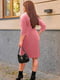 Ангорова сукня А-силуету пудрового кольору | 6627942 | фото 2