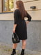 Ангорова чорна сукня А-силуету | 6627945 | фото 2
