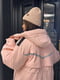 Тепла рожева куртка з капюшоном | 6628296 | фото 3