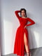 Сукня А-силуету червона | 6628481 | фото 3