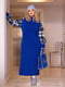Тепла сукня-светр кольору електрик | 6628516 | фото 2