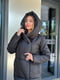 Зимова куртка-пальто чорна | 6628551 | фото 4