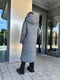 Зимова куртка-пальто сіра | 6628553 | фото 4