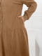 Вельветова сукня світло-коричнева | 6628689 | фото 2