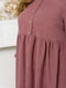 Вельветова сукня міді рожево-лілова | 6628705 | фото 3