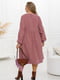 Вельветова сукня міді рожево-лілова | 6628705 | фото 4