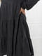 Вельветова сукня темно-сіра | 6628710 | фото 2