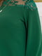 Сукня з мереживами зелена | 6628730 | фото 2