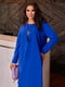 Сукня  А-силуету із подовженою спинкою синя | 6628933 | фото 3