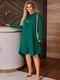 Сукня  А-силуету із подовженою спинкою зелена | 6628936