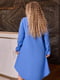 Сукня  А-силуету із подовженою спинкою блакитна | 6628937 | фото 3