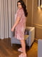 Елегантна домашня сукня рожево-лілова | 6629135 | фото 2
