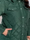 Стильна коротка куртка зелена | 6629286 | фото 4