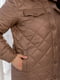 Стильна коротка куртка коричнева | 6629288 | фото 2