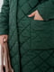 Стьобана куртка з високим коміром зелена | 6629295 | фото 2