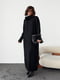 Вязаное платье oversize черное с высокой горловиной | 6629366 | фото 4