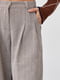 Теплые коричневые брюки-палаццо с узором елочка | 6629417 | фото 4