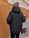 Зимняя черная дутая куртка с капюшоном | 6629422 | фото 4