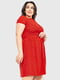 Платье А-силуэта красное в горох | 6280613 | фото 3