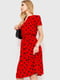 Сукня А-силуету червона у горох | 6280614 | фото 3