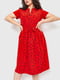 Сукня А-силуету червона у горох | 6280615 | фото 2