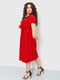Сукня А-силуету червона у горох | 6280615 | фото 3
