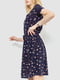Платье А-силуэта синие с принтом | 6290928 | фото 3
