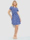 Сукня синя в квітковий принт | 6351217 | фото 2