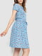 Платье голубое в цветочный принт | 6351218 | фото 3