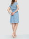 Платье голубое в цветочный принт | 6351218 | фото 4