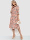 Платье персиковое в цветочный принт | 6351314 | фото 3