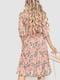 Платье персиковое в цветочный принт | 6351314 | фото 4