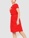 Платье красное с узором | 6617699 | фото 3