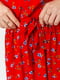 Сукня А-силуету червона в принт | 6617704 | фото 5