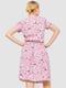 Платье розовое в принт | 6617706 | фото 4