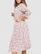 Платье светло-розовое в цветочный принт | 6617716 | фото 3