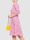 Платье лиловое в цветочный принт | 6617717 | фото 3
