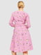 Платье лиловое в цветочный принт | 6617717 | фото 4