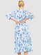 Сукня молочно-блакитна в квітковий принт | 6617718 | фото 4