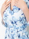 Сукня молочно-блакитна в квітковий принт | 6617718 | фото 5