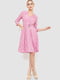 Платье розовое в цветочный принт | 6617723 | фото 2
