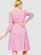 Рожеве плаття в квітковий принт | 6617723 | фото 4