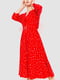 Сукня червона з візерунком | 6617729 | фото 3