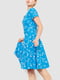 Сукня блакитна в квітковий принт | 6617734 | фото 3