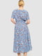 Сукня синя в квітковий принт | 6617735 | фото 4