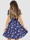 Сукня синя в квітковий принт | 6617741 | фото 4