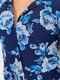 Сукня А-силуету синя в принт | 6617749 | фото 5